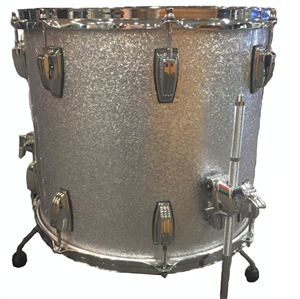 Classic Maple Silver Glass Glitter 16x16 ft w/legs